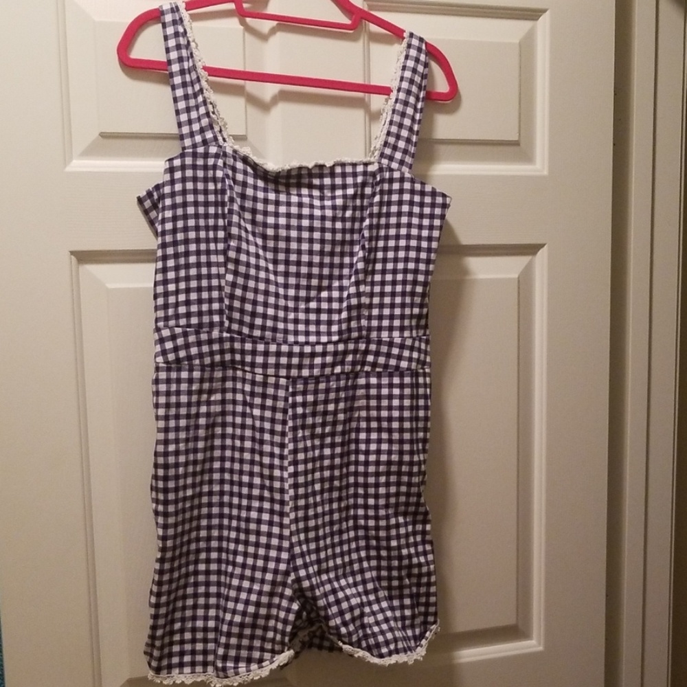 Gingham romper